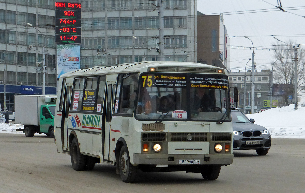 Новосибирская область, ПАЗ-4234 № Е 819 ОК 154