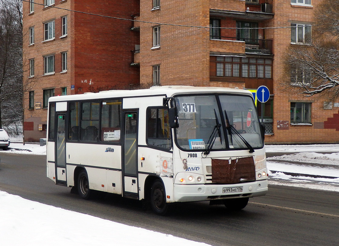 Санкт-Петербург, ПАЗ-320402-05 № 7908