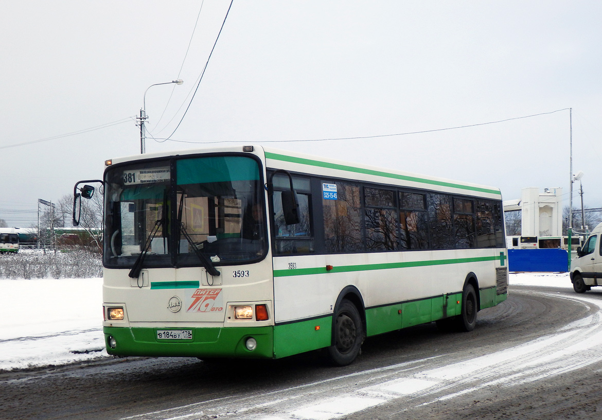 Санкт-Петербург, ЛиАЗ-5293.53 № 3593