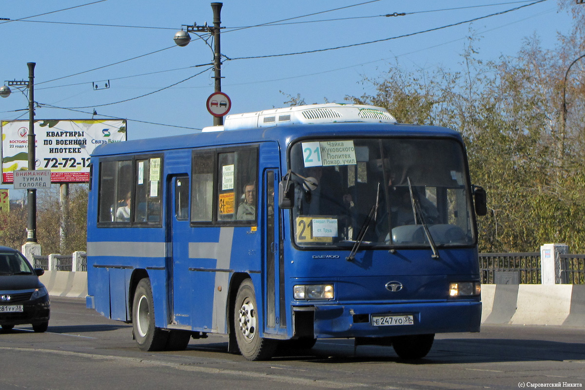 Иркутская область, Daewoo BM090 Royal Midi № Е 247 УО 38