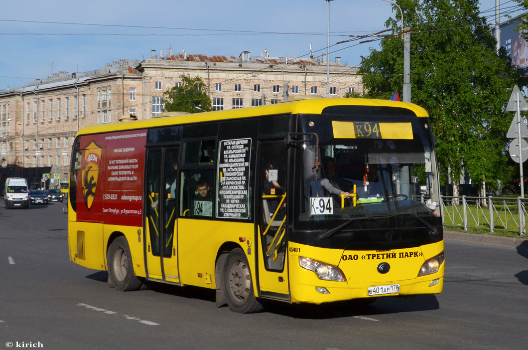 Санкт-Петербург, Yutong ZK6852HG № В 401 АР 178