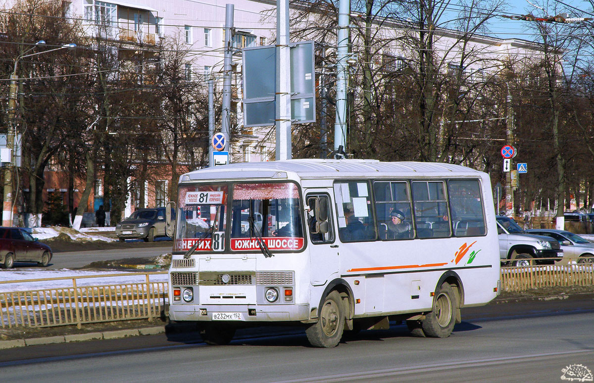 Нижегородская область, ПАЗ-32054 № В 232 МХ 152