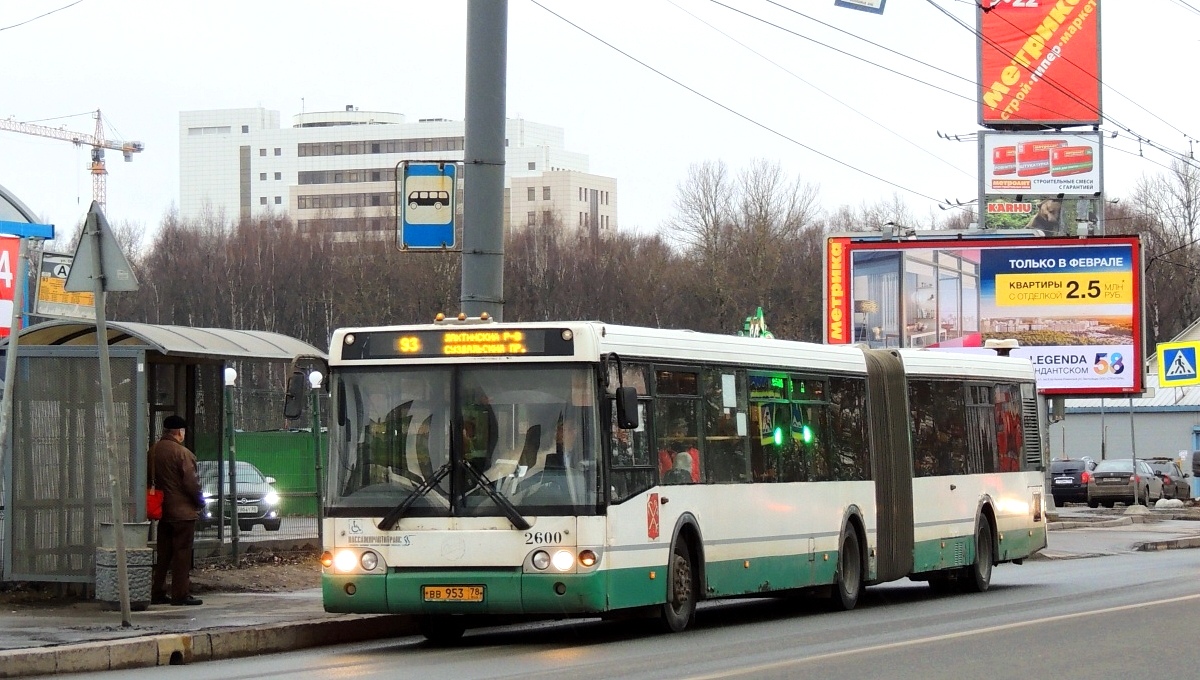 Санкт-Петербург, ЛиАЗ-6213.20 № 2600