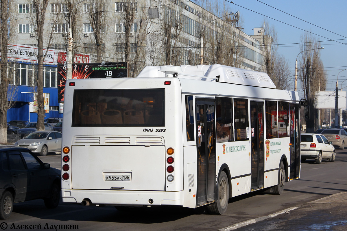 Воронежская область, ЛиАЗ-5293.70 № К 955 АК 136