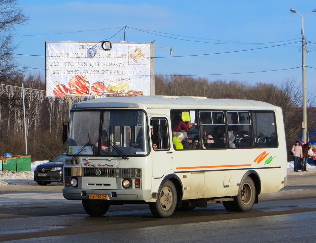 Удмуртия, ПАЗ-32054 № ОА 094 18