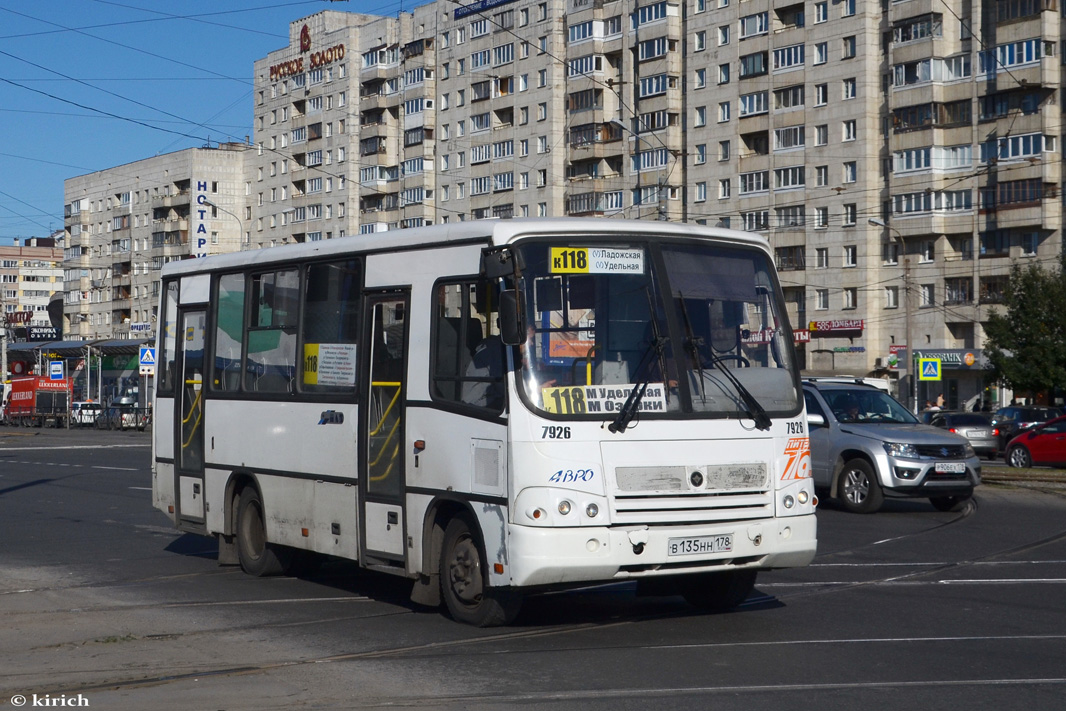 Санкт-Петербург, ПАЗ-320402-05 № 7926