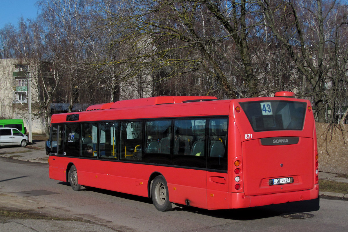 Литва, Scania OmniCity II № 871