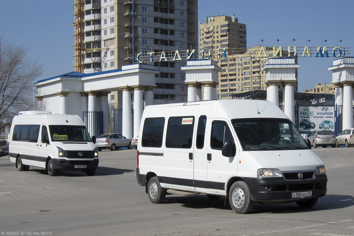 Волгоградская область, Луидор-223702 (Volkswagen Crafter) № С 426 УР 34; Волгоградская область, FIAT Ducato 244 [RUS] № С 584 АО 34