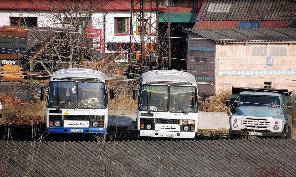 Волынская область, ПАЗ-32054 № AC 2455 BT; Волынская область, ПАЗ-32054 № AC 9110 BI; Волынская область — Разные фотографии