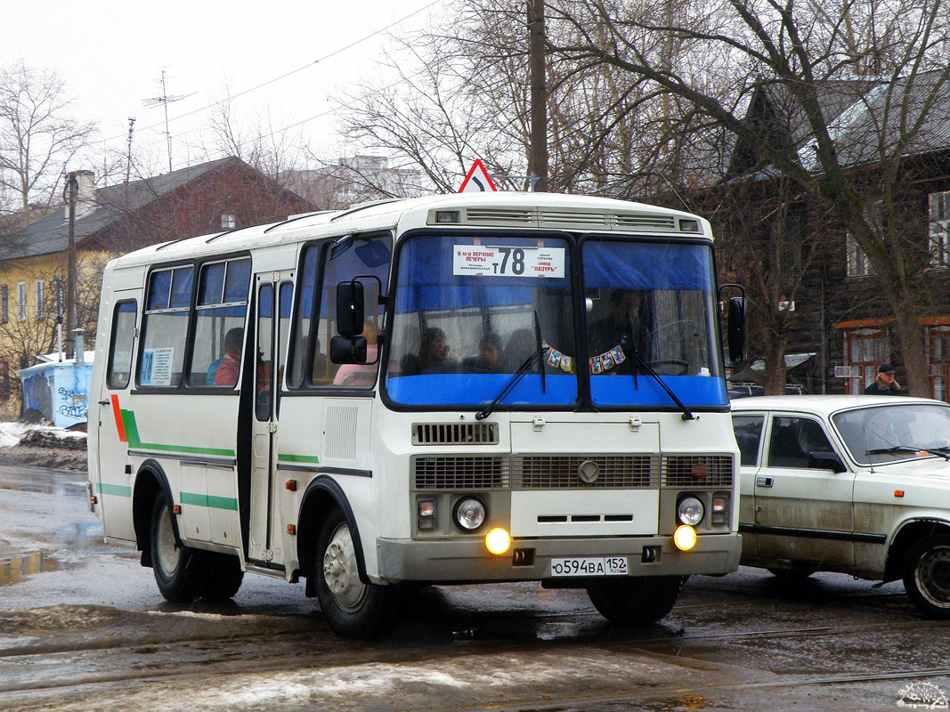 Нижегородская область, ПАЗ-32053 № О 594 ВА 152