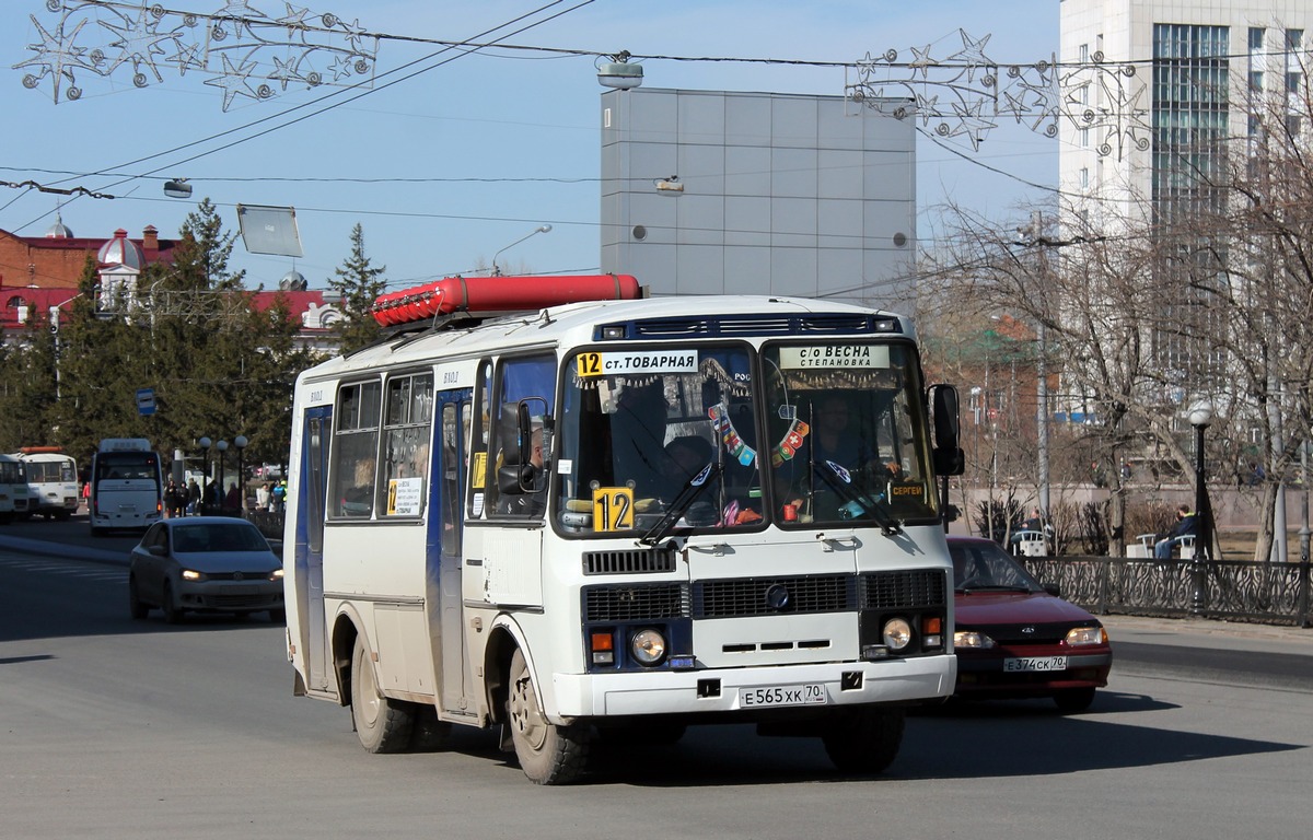 Томская область, ПАЗ-32051-110 № Е 565 ХК 70