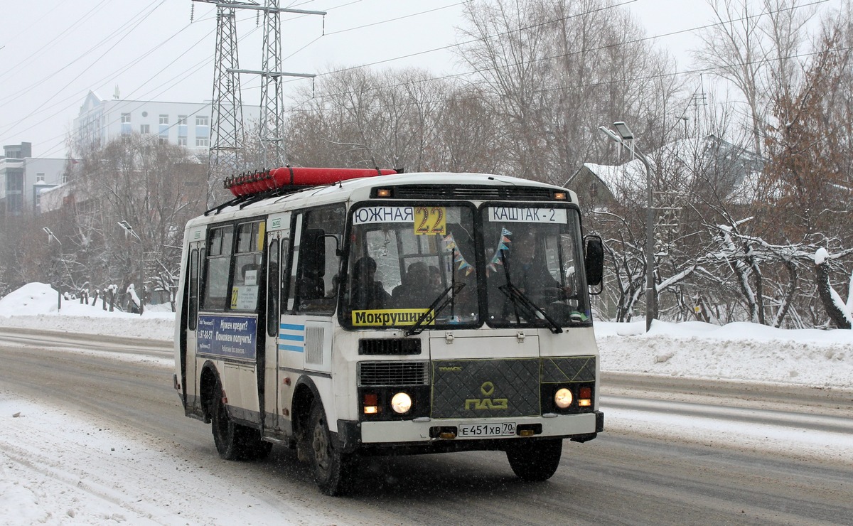 Томская область, ПАЗ-32054 № Е 451 ХВ 70