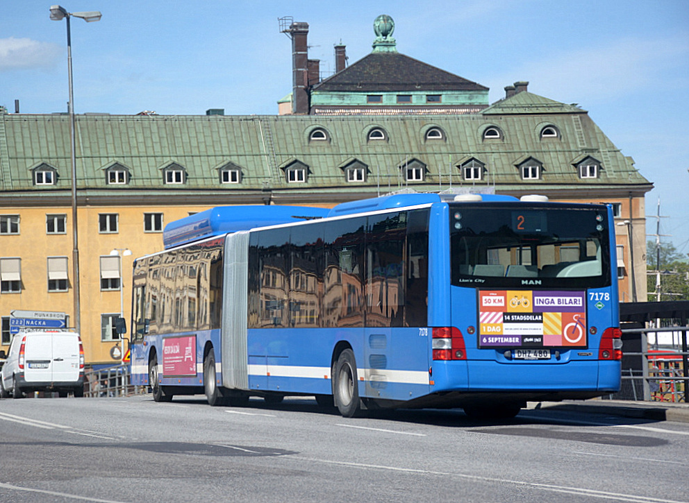 Швеция, MAN A23 Lion's City G NG313 CNG № 7178