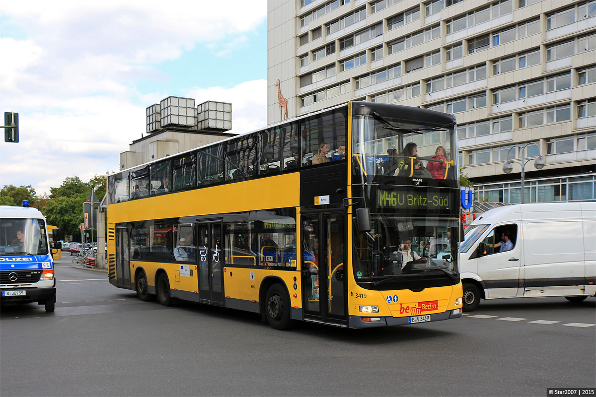 Берлин, MAN A39 Lion's City DD ND313 № 3419