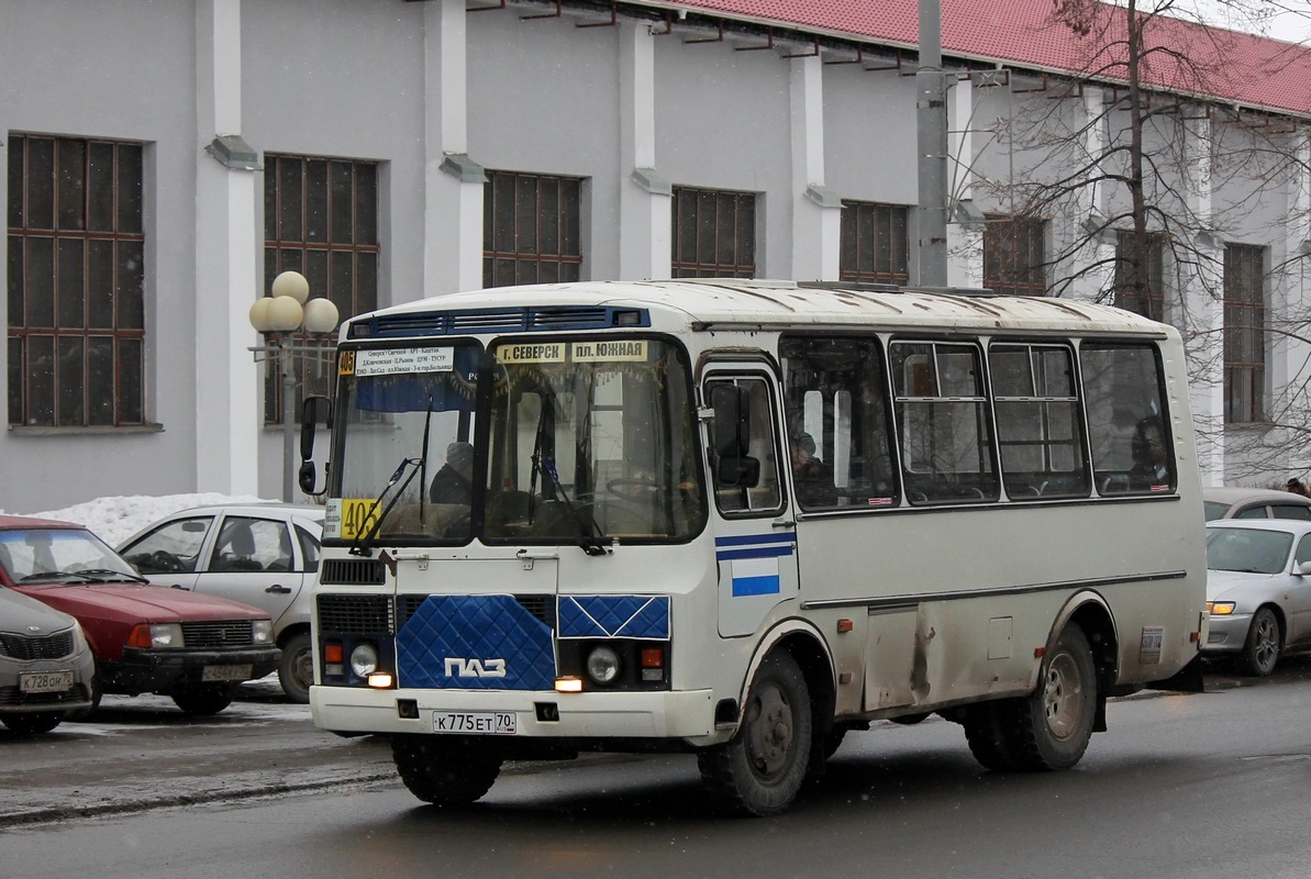 Томская область, ПАЗ-32051-110 № К 775 ЕТ 70