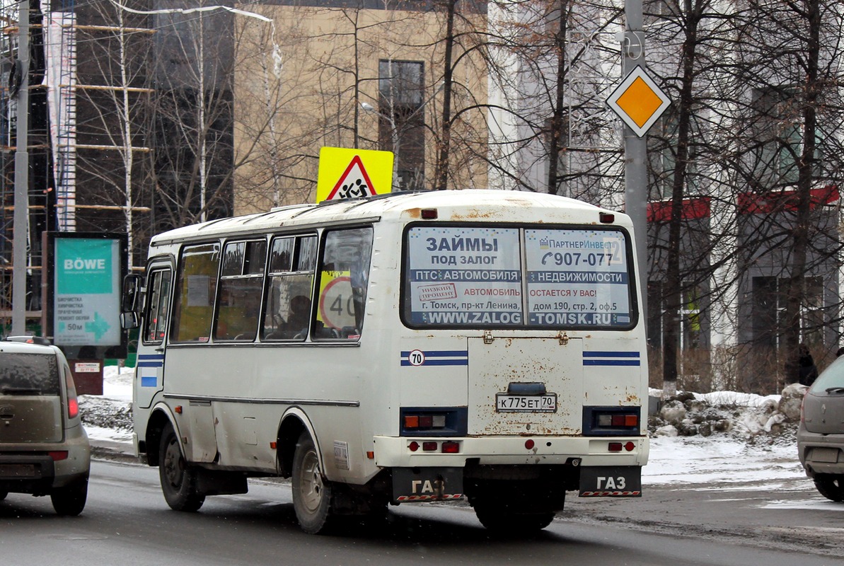 Томская область, ПАЗ-32051-110 № К 775 ЕТ 70