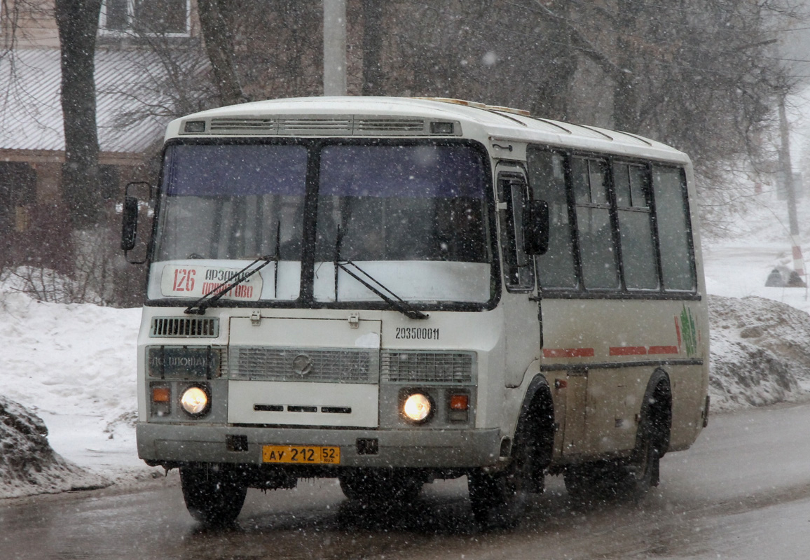 Нижегородская область, ПАЗ-32054 № АУ 212 52