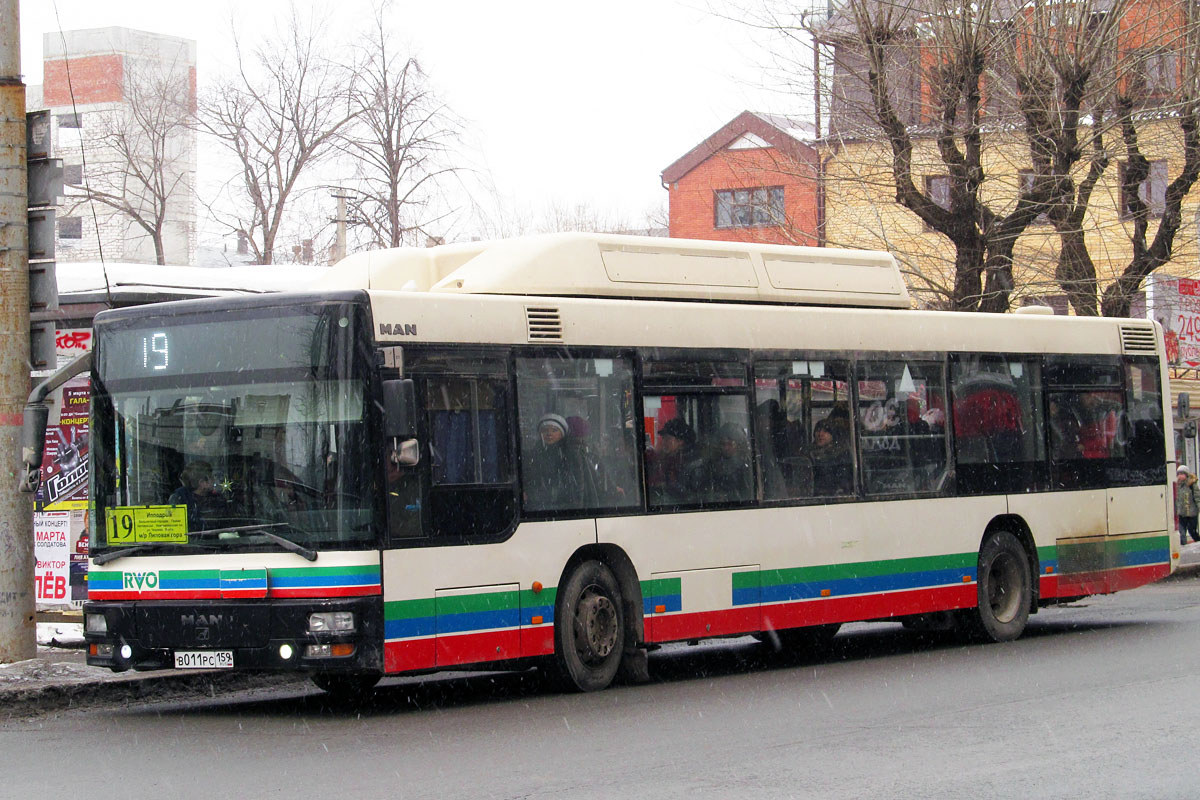 Пермский край, MAN A20 NÜ313 CNG № В 011 РС 159