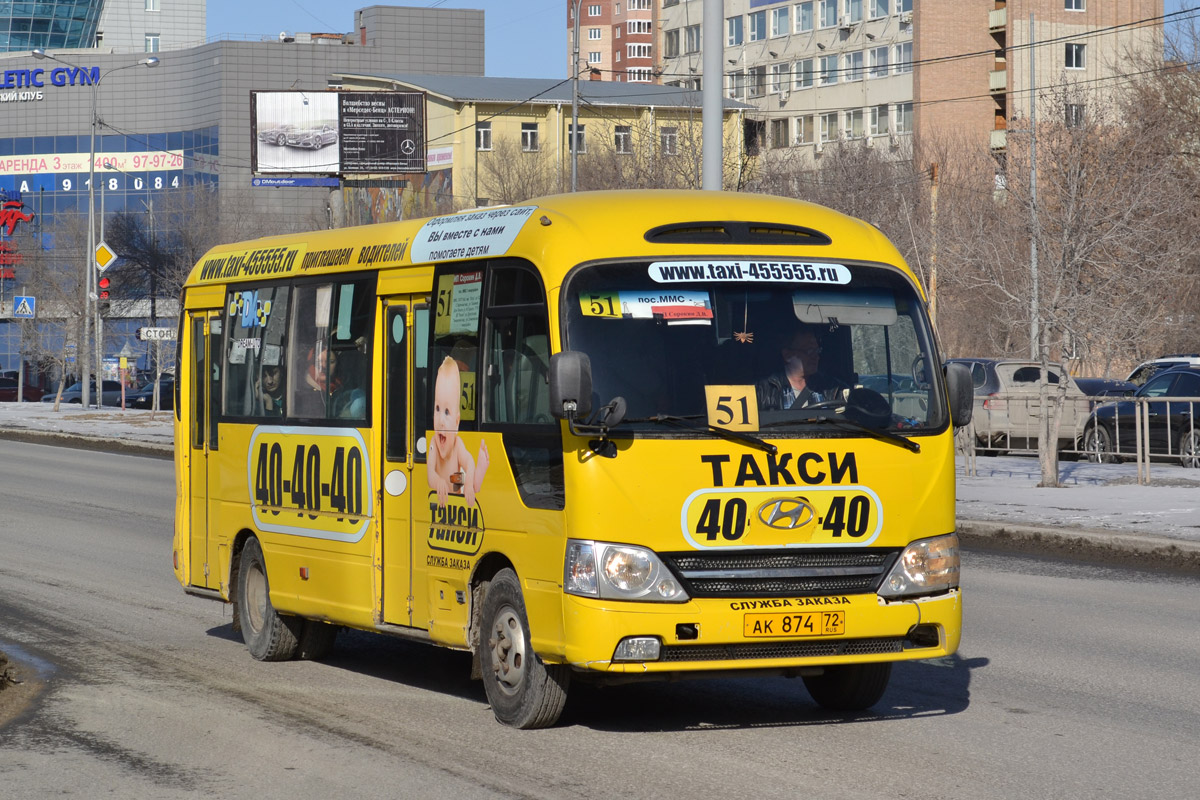 Тюменская область, Hyundai County Kuzbass № АК 874 72