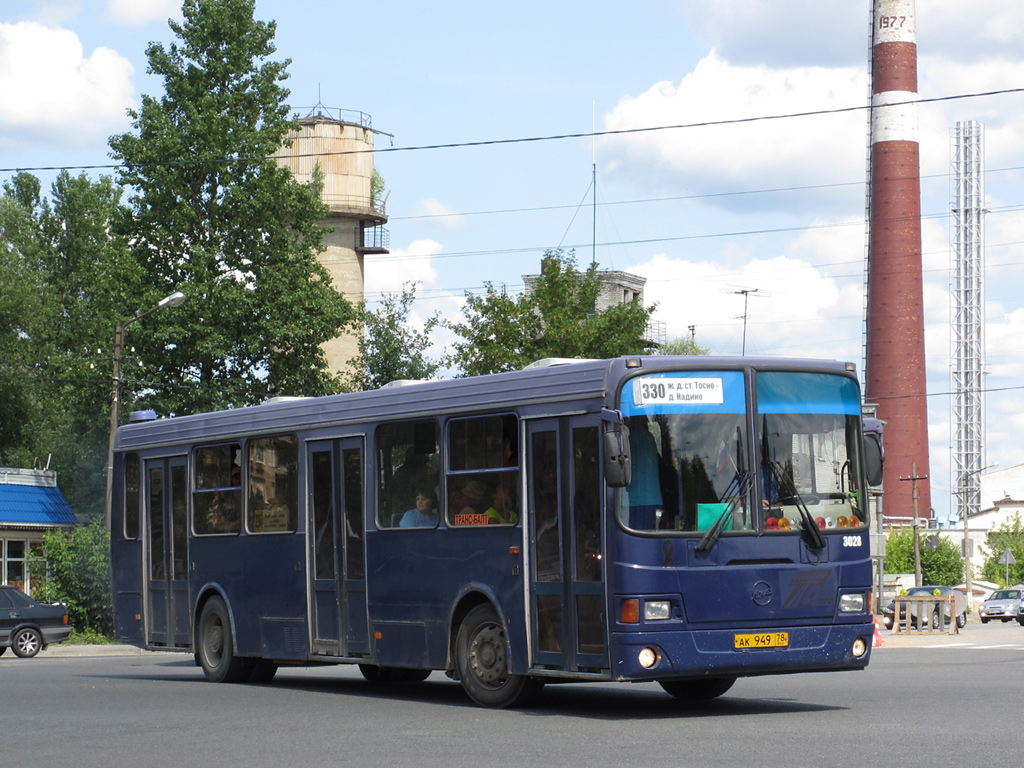 Ленинградская область, ЛиАЗ-5256.25 № 3028