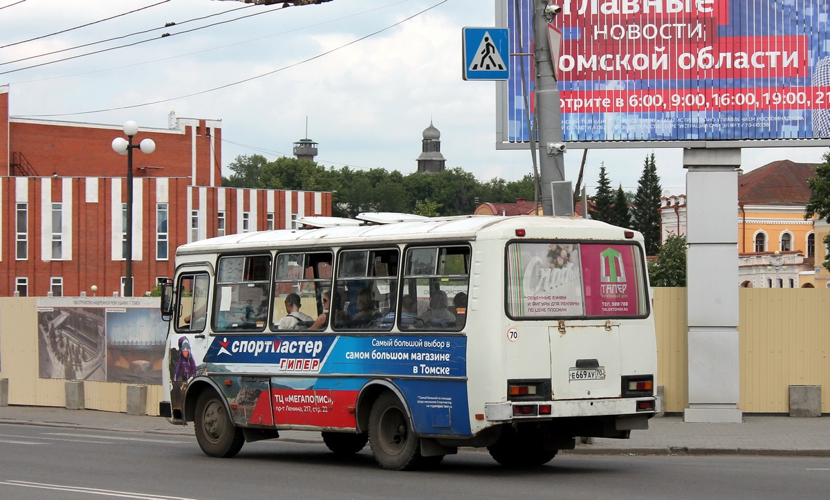 Томская область, ПАЗ-3205 (00) № Е 669 АУ 70