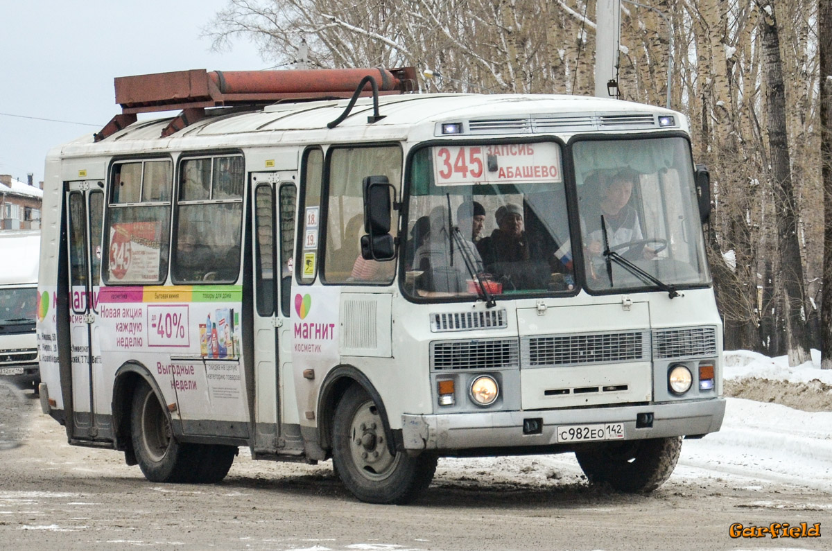 Кемеровская область - Кузбасс, ПАЗ-32054 № С 982 ЕО 142