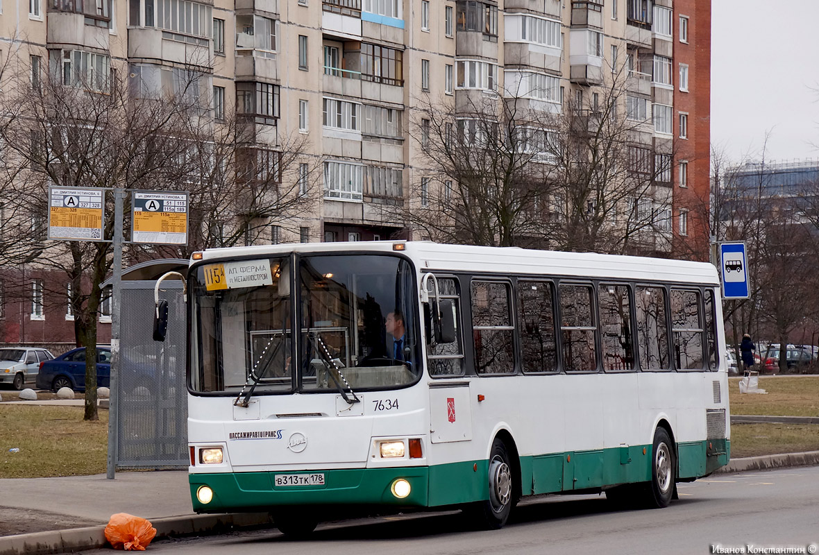 Санкт-Петербург, ЛиАЗ-5256.25 № 7634