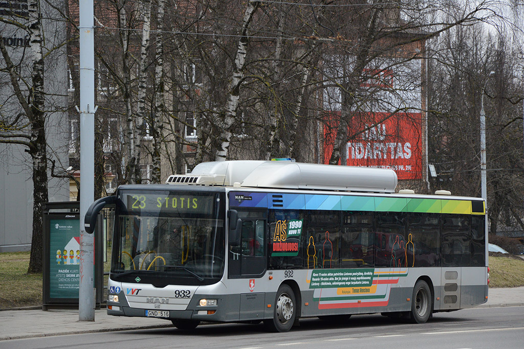Lithuania, MAN A21 Lion's City NL273 CNG # 932