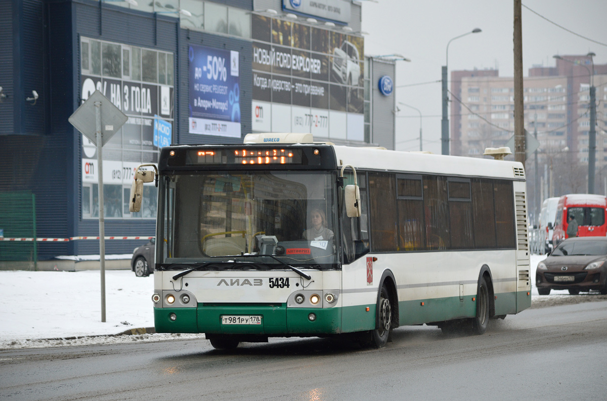 Санкт-Петербург, ЛиАЗ-5292.60 № 5434