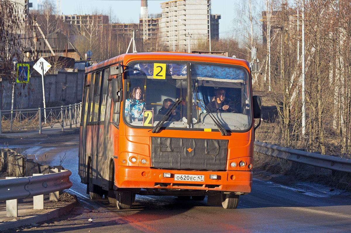 Ленинградская область, ПАЗ-320402-05 № О 620 ЕС 47