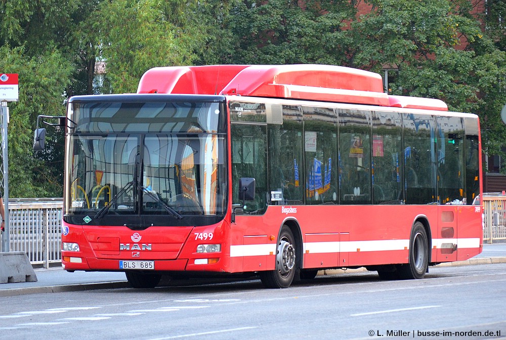 Швеция, MAN A21 Lion's City NL313 CNG № 7499