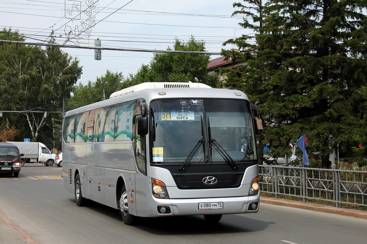 Томская область, Hyundai Universe Space Luxury № Е 080 УМ 70 — Фото —  Автобусный транспорт