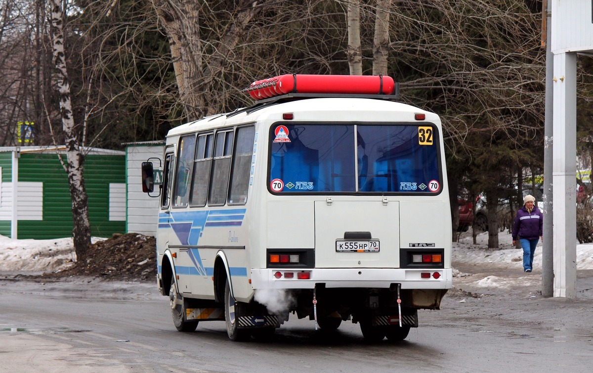 Томская область, ПАЗ-32054 № К 555 НР 70