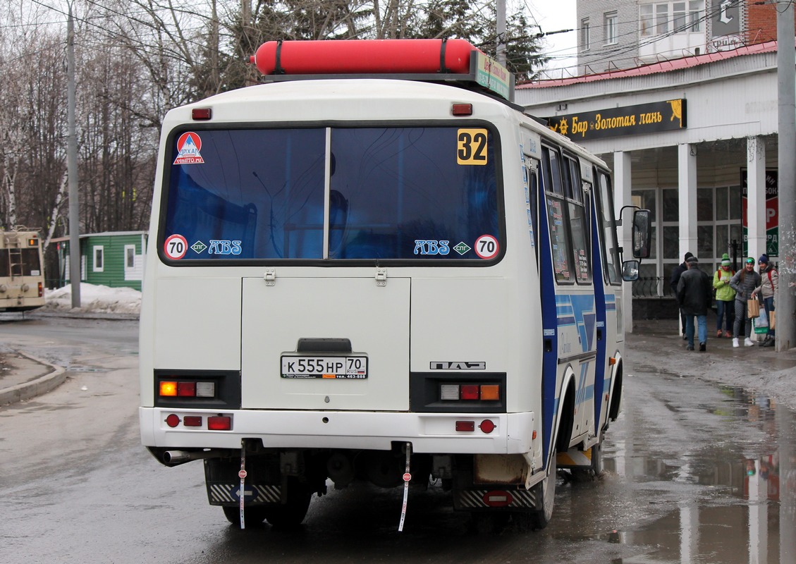 Томская область, ПАЗ-32054 № К 555 НР 70