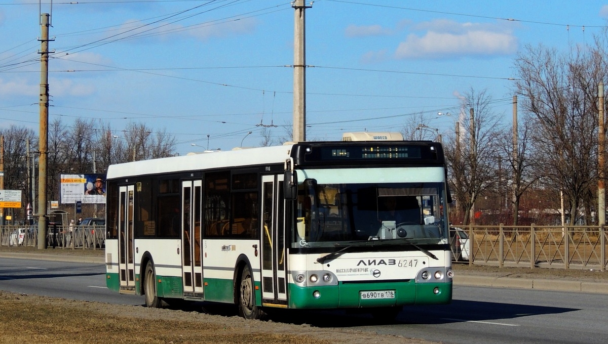 Санкт-Петербург, ЛиАЗ-5292.60 № 6247