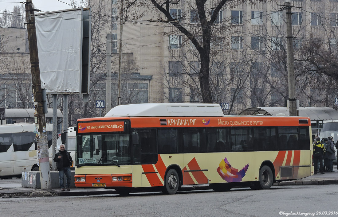 Днепропетровская область, MAN A20 NÜ233 CNG № AE 9804 AA