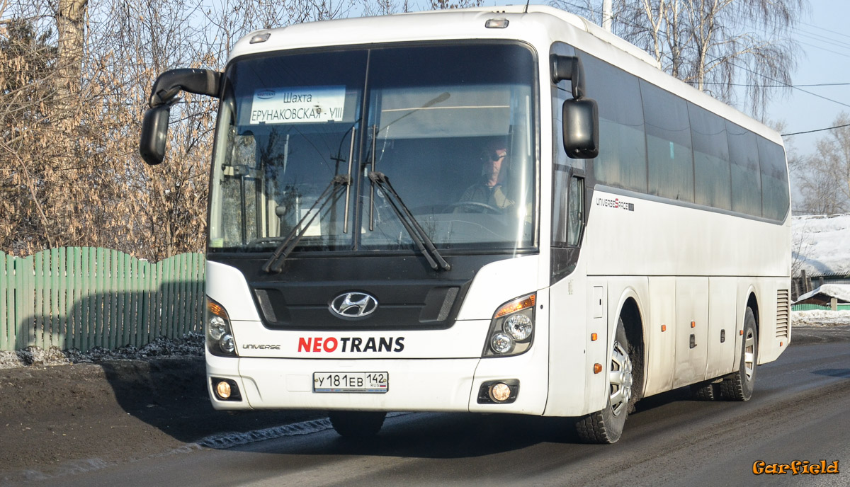 Кемеровская область - Кузбасс, Hyundai Universe Space Luxury № У 181 ЕВ 142