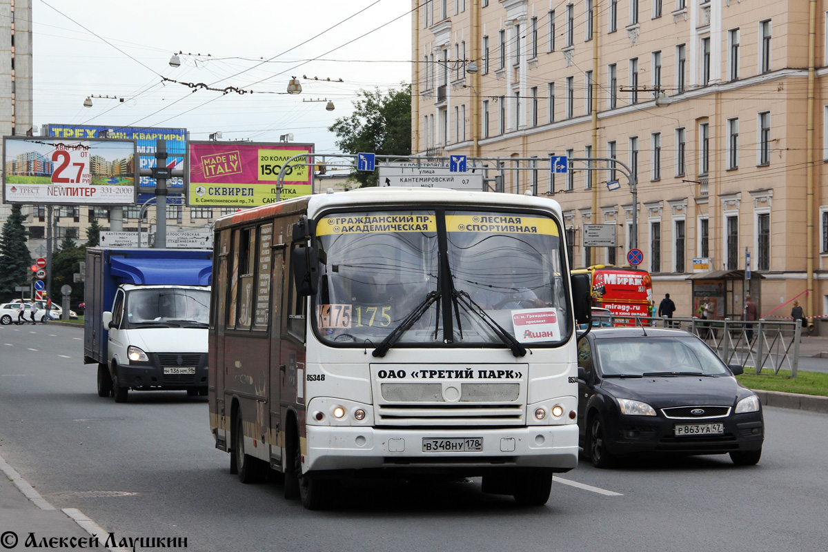 Sankt Peterburgas, PAZ-320402-05 Nr. В 348 НУ 178