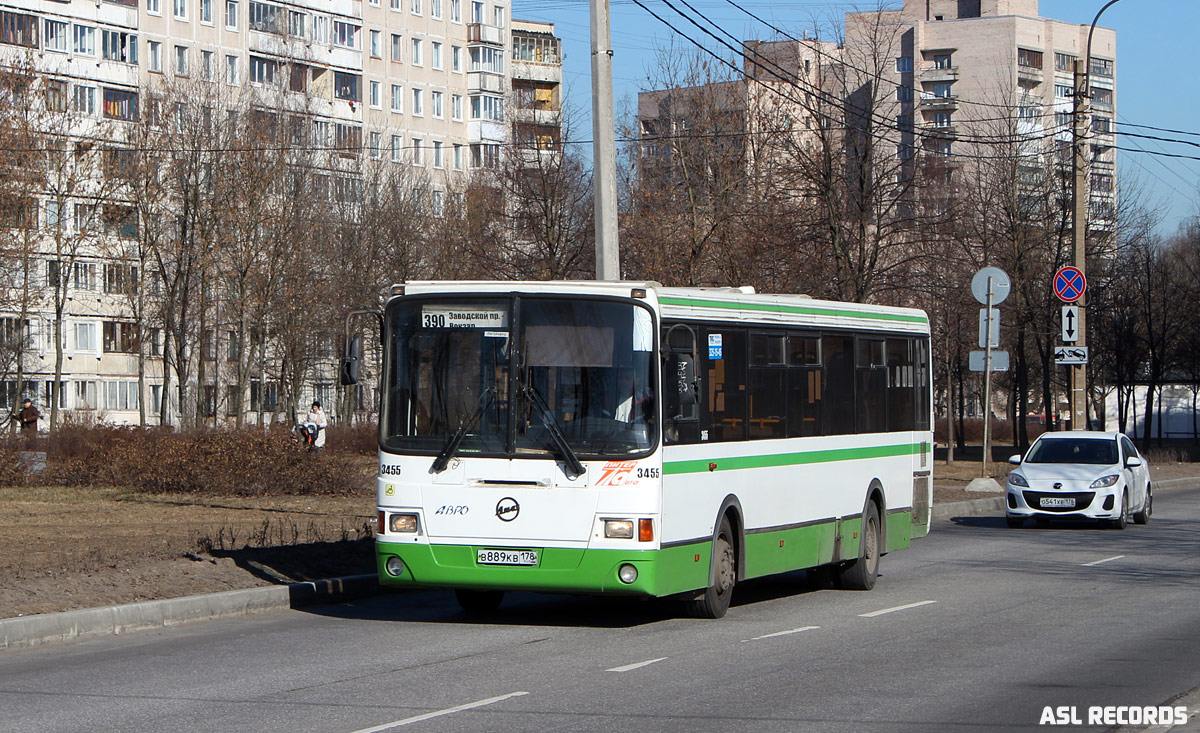 Санкт-Петербург, ЛиАЗ-5293.53 № 3455