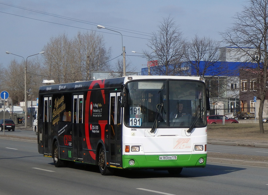 Санкт-Петербург, ЛиАЗ-5293.60 № 3694