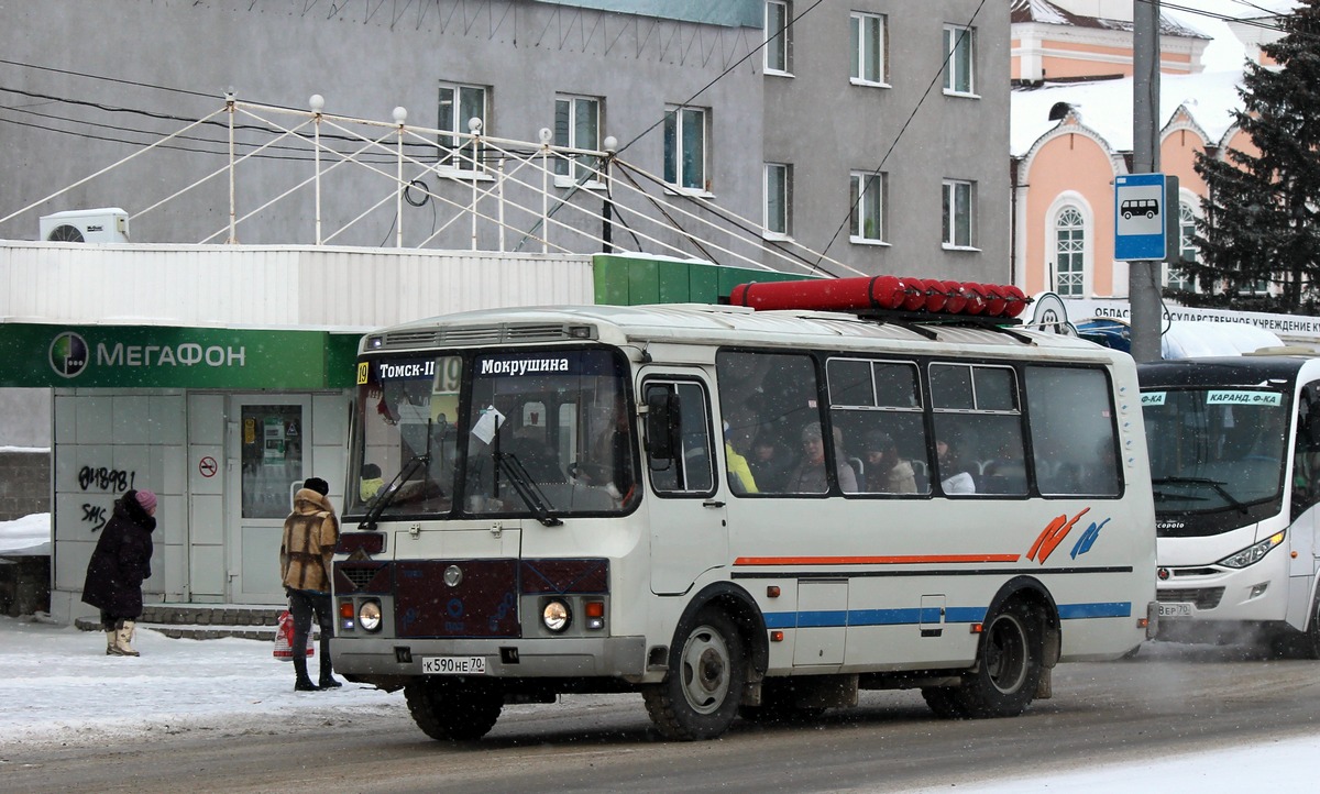 Томская область, ПАЗ-32054 № К 590 НЕ 70