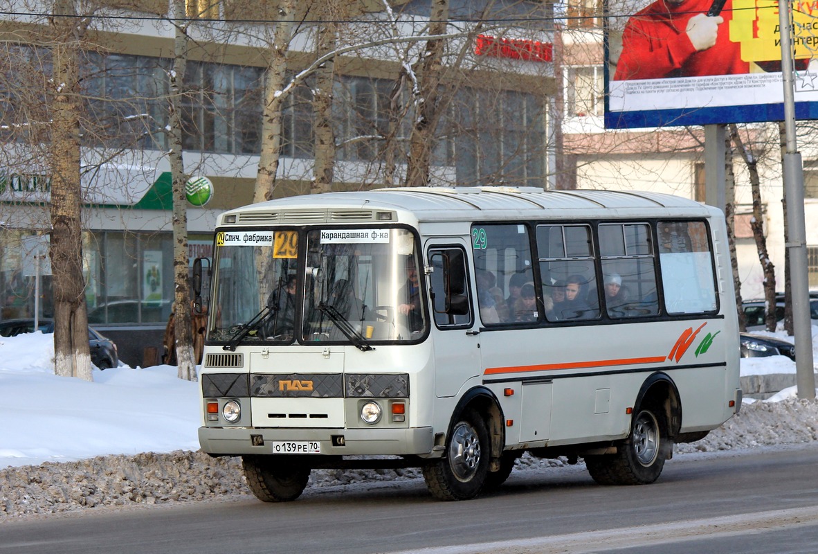 Томская область, ПАЗ-32054 № О 139 РЕ 70