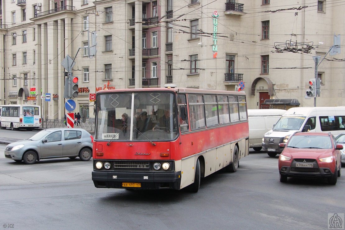 Ленинградская область, Ikarus 256.74 № АВ 493 47