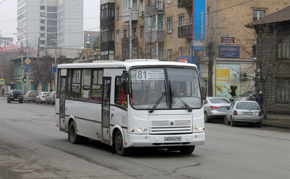 Красноярский край, ПАЗ-320412-04 № М 634 НЕ 124