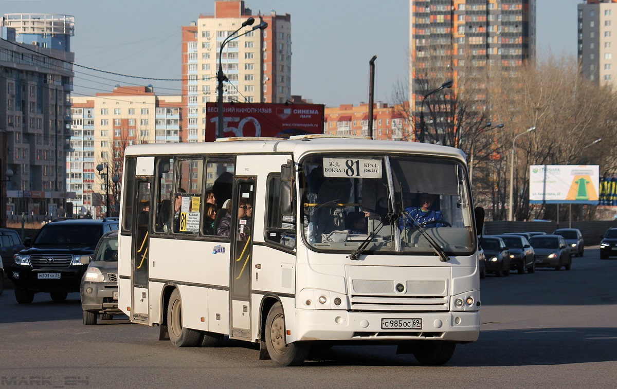 Красноярский край, ПАЗ-320402-03 № С 985 ОС 69