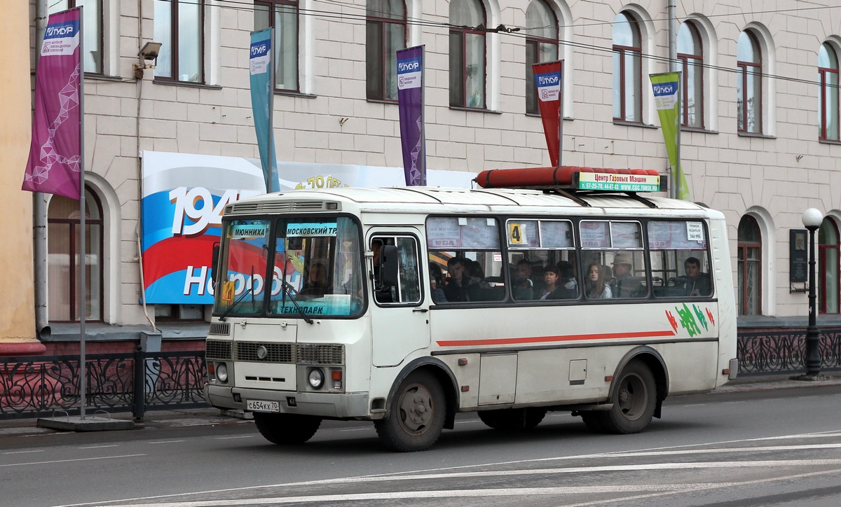 Томская область, ПАЗ-32054 № С 654 КХ 70