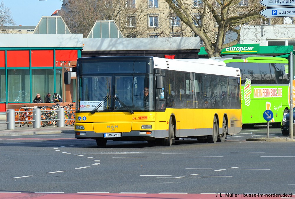 Берлин, MAN A26 NL313-15 № 304