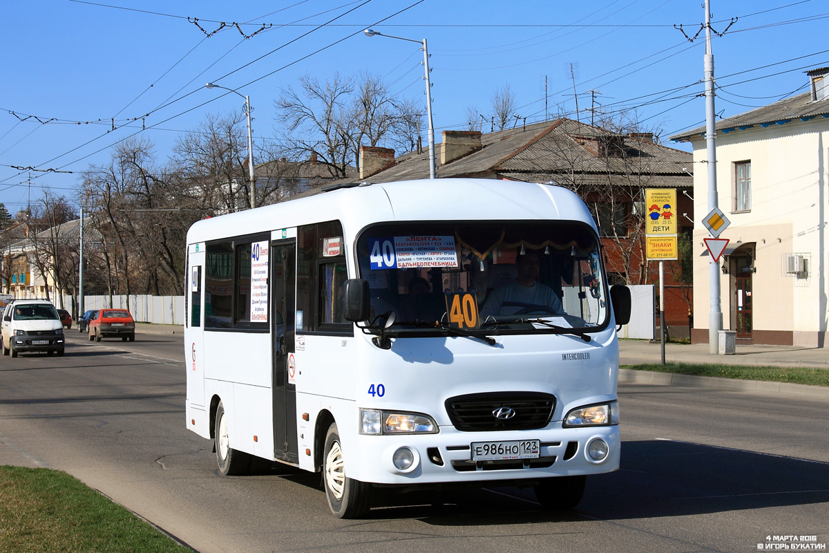 Краснодарский край, Hyundai County LWB C09 (ТагАЗ) № Е 986 НО 123