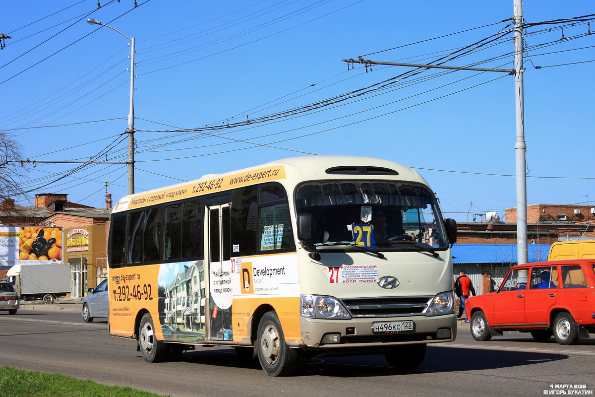 Краснодарский край, Hyundai County Deluxe № Н 496 КО 123