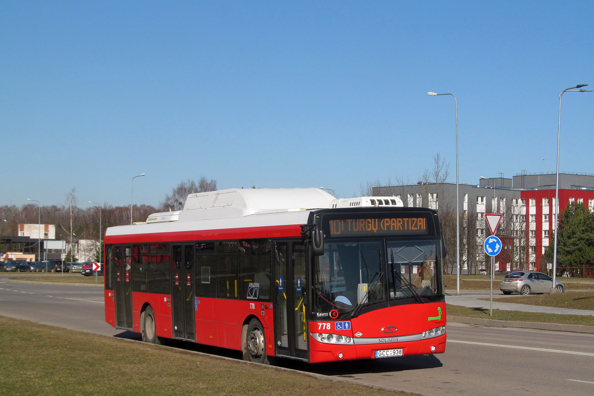 Lietuva, Solaris Urbino III 12 CNG Nr. 778